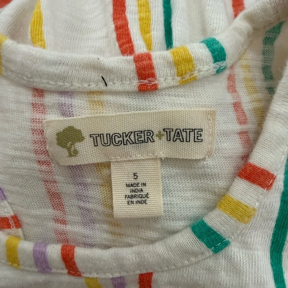 Tucker + Tate Girls Multicolor Striped Dress
